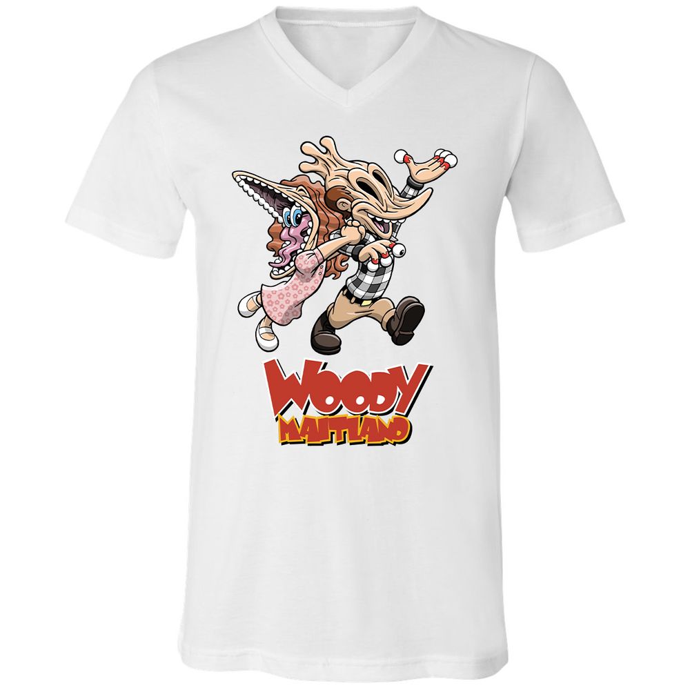 Unisex V-Neck T-Shirt - VE426VRT - White - 5