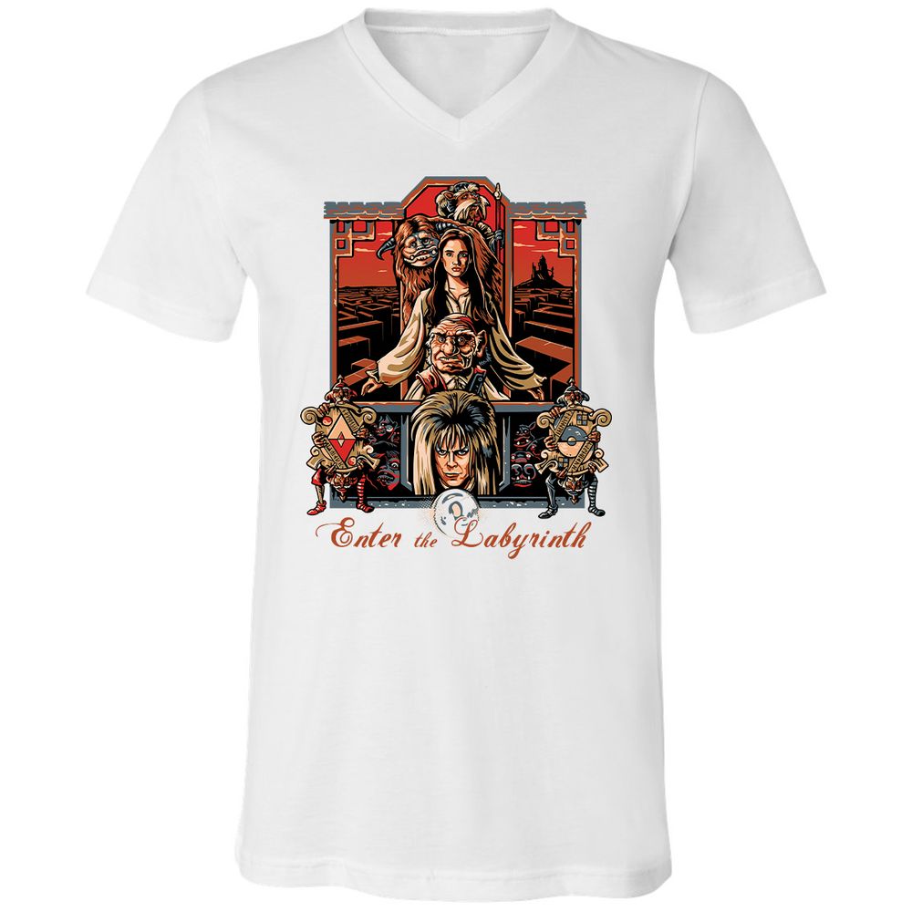Unisex V-Neck T-Shirt - NWZ79R81 - White - 5
