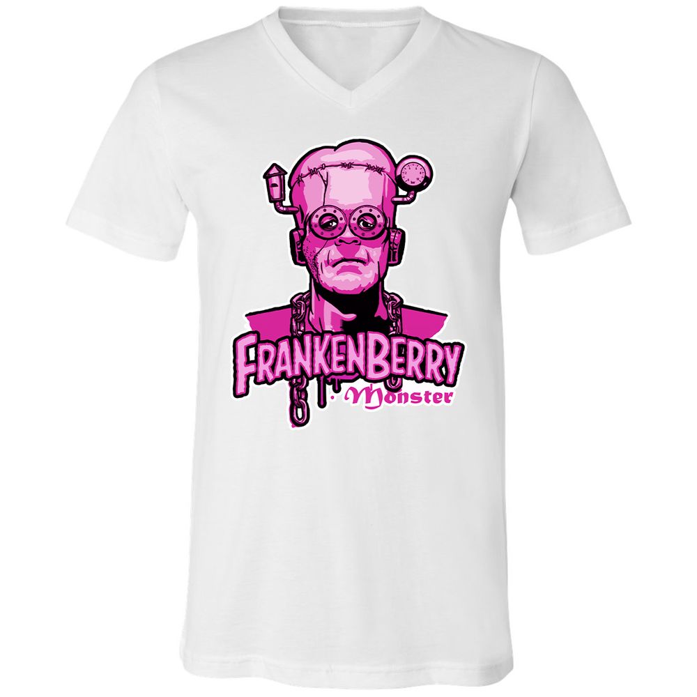 Unisex V-Neck T-Shirt - A2XKBMDN - White - 5