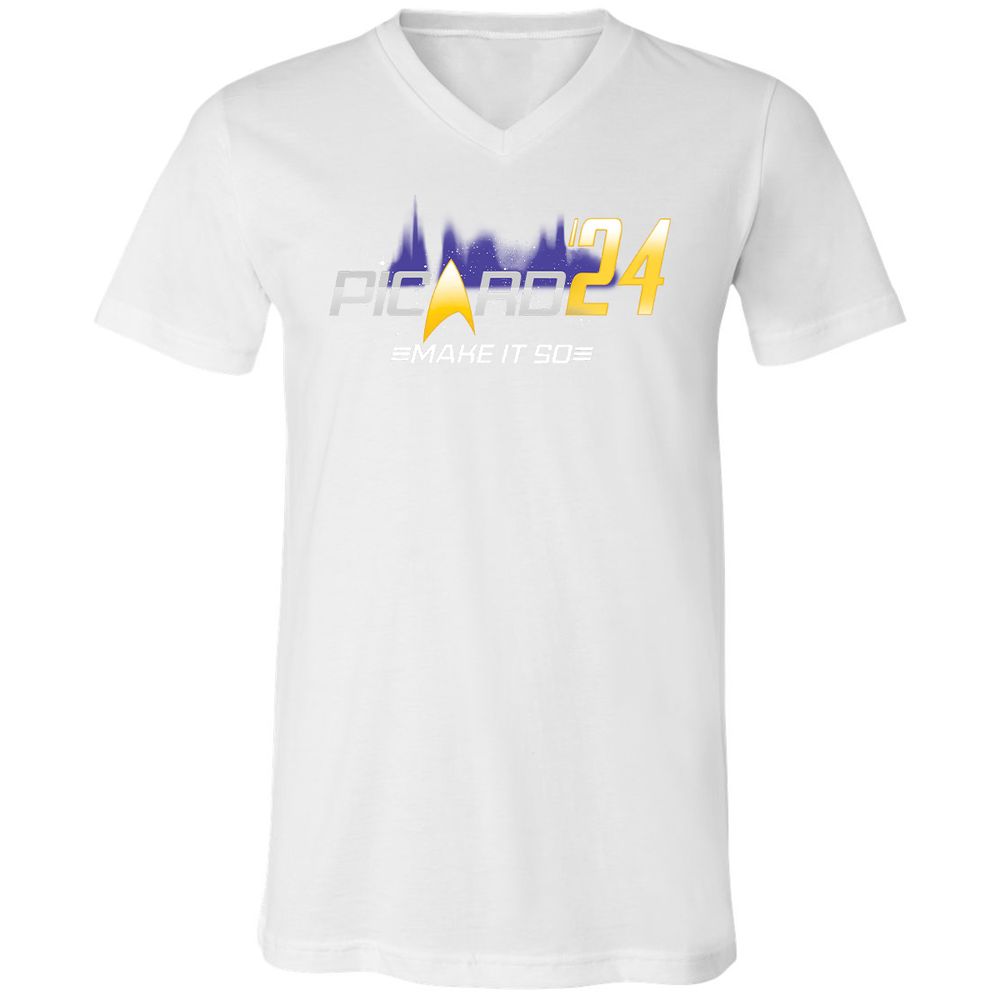 Unisex V-Neck T-Shirt - H6QRDAZW - White - 5