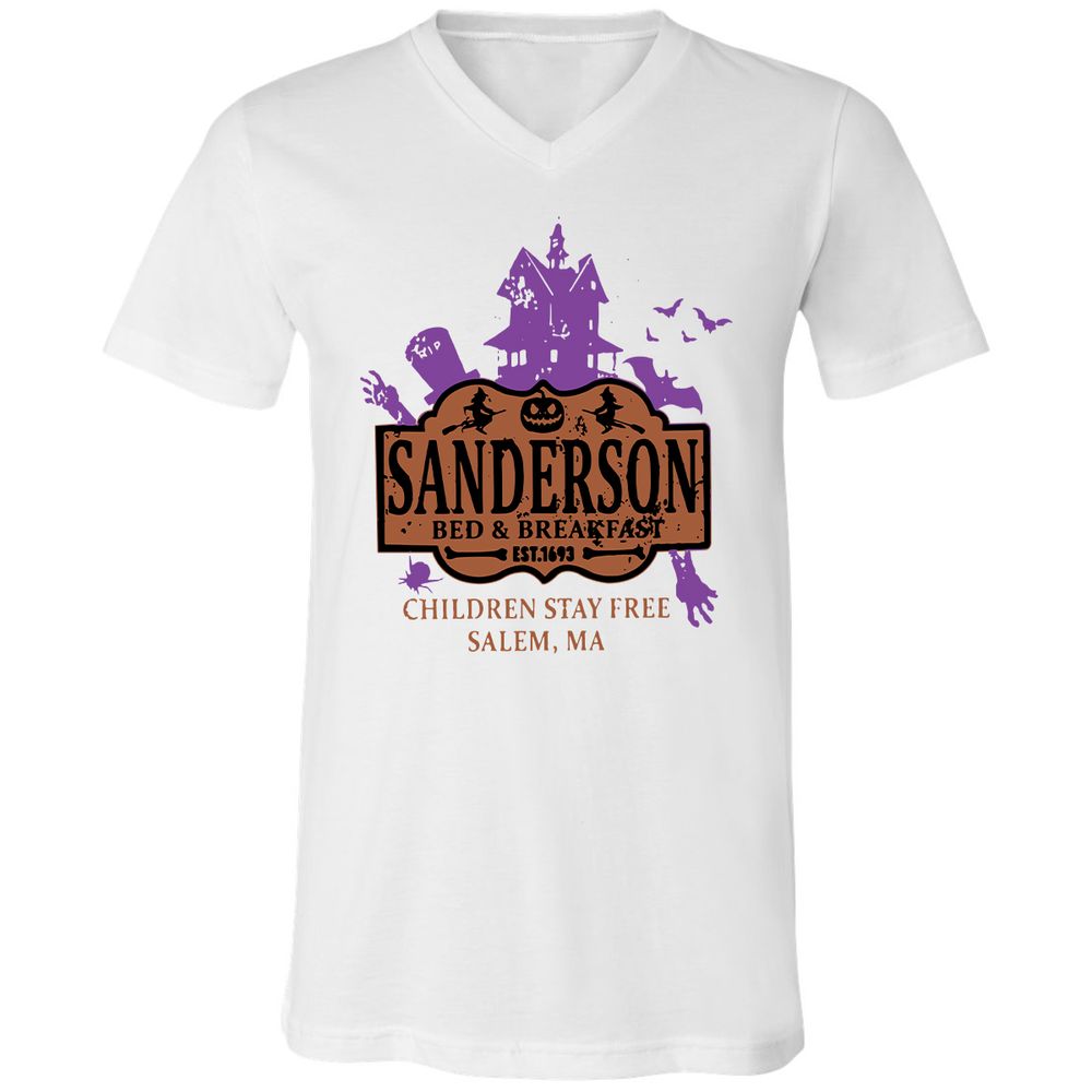 Unisex V-Neck T-Shirt - WADVTALP - White - 5
