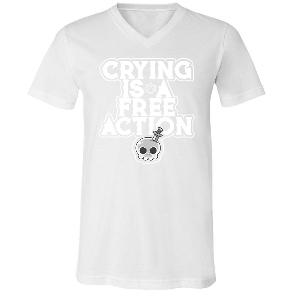 Unisex V-Neck T-Shirt - FFJMUMLK - White - 5