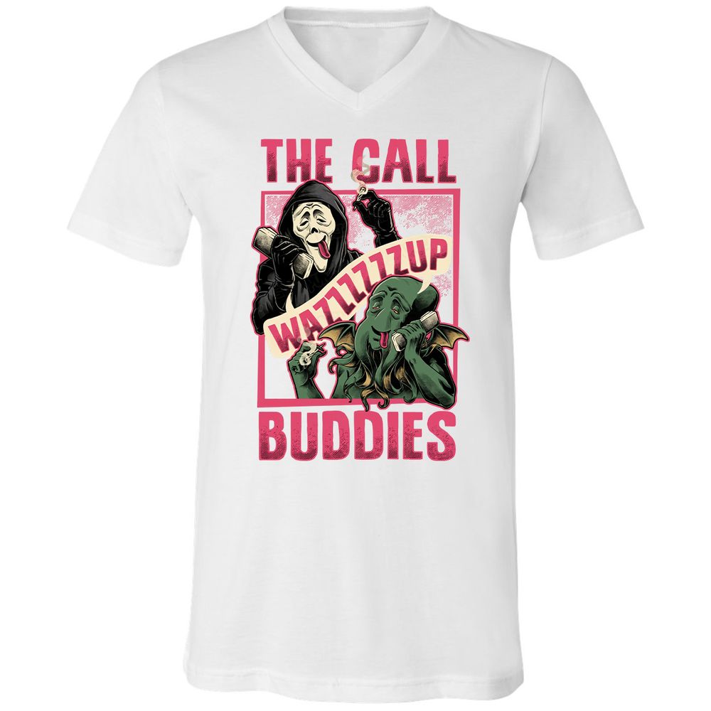 Unisex V-Neck T-Shirt - 1SZGJTSN - White - 5