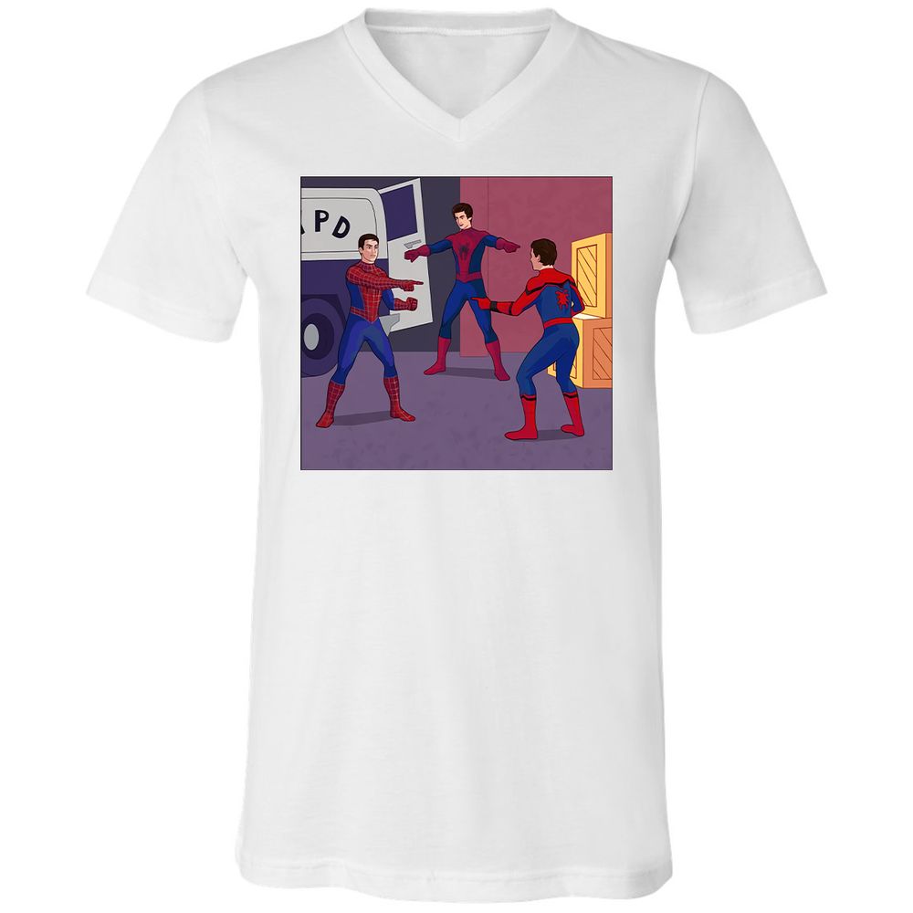 Unisex V-Neck T-Shirt - 368SVHP9 - White - 5