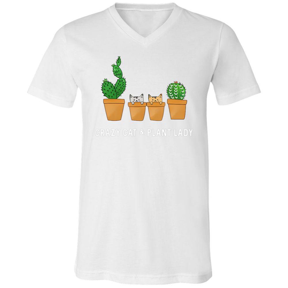 Unisex V-Neck T-Shirt - AN3VBE3U - White - 5