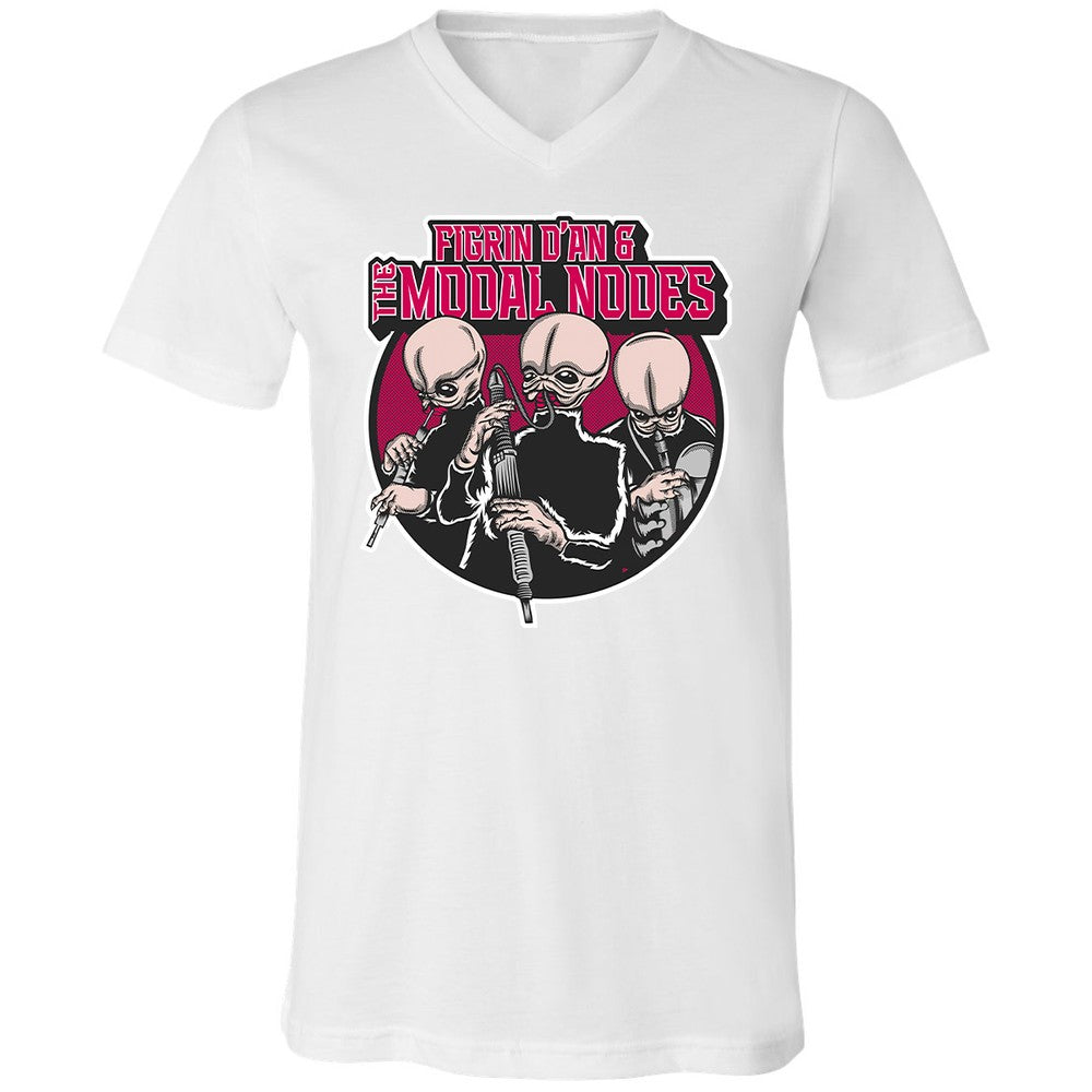 Unisex V-Neck T-Shirt - XPL6E74G - White - 5