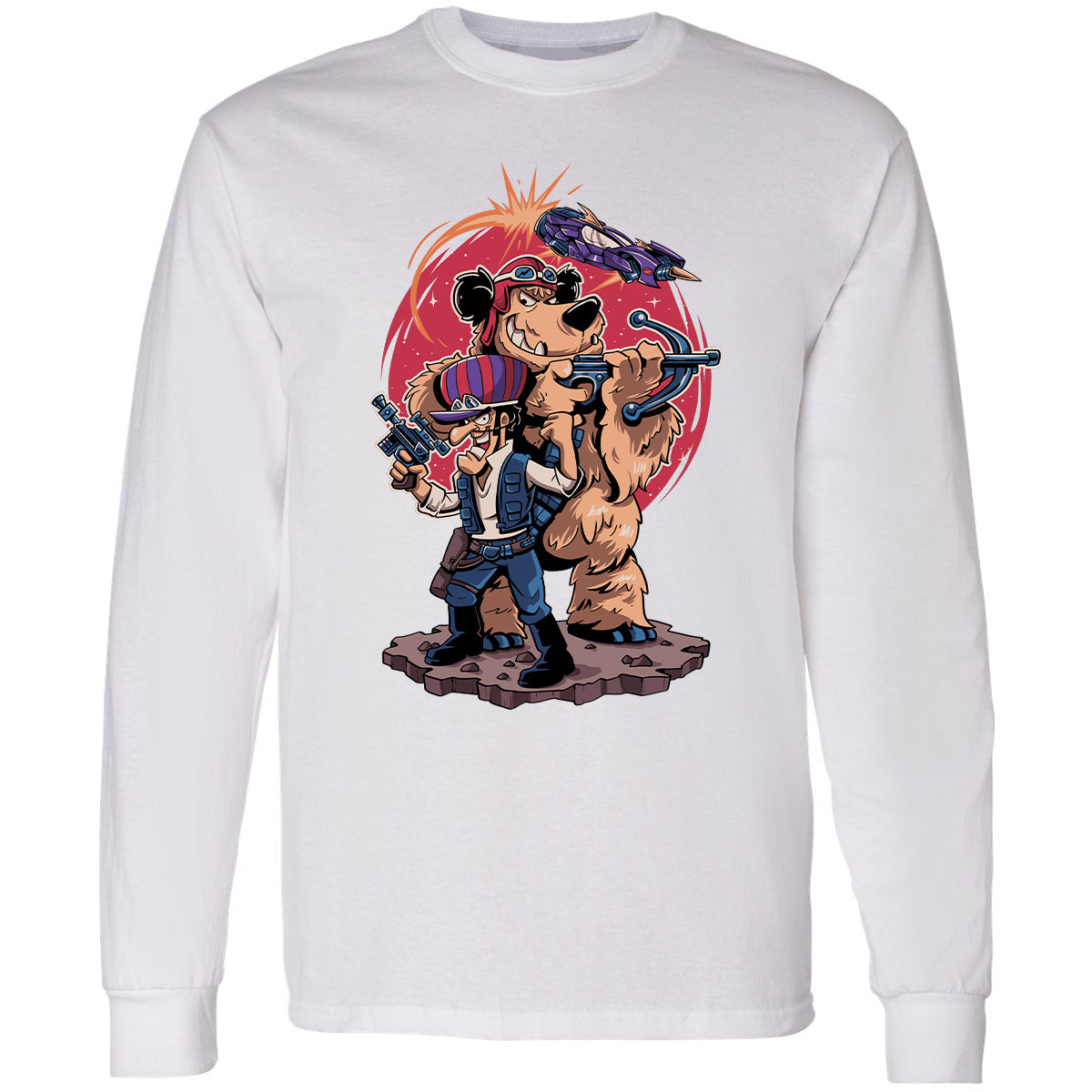 Long Sleeve T-Shirt - J1BXLWZD - White - 5