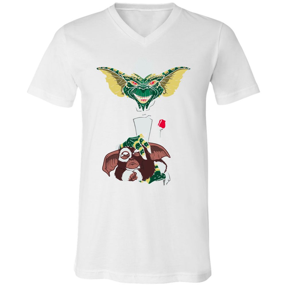 Unisex V-Neck T-Shirt - RVVGQD4S - White - 5