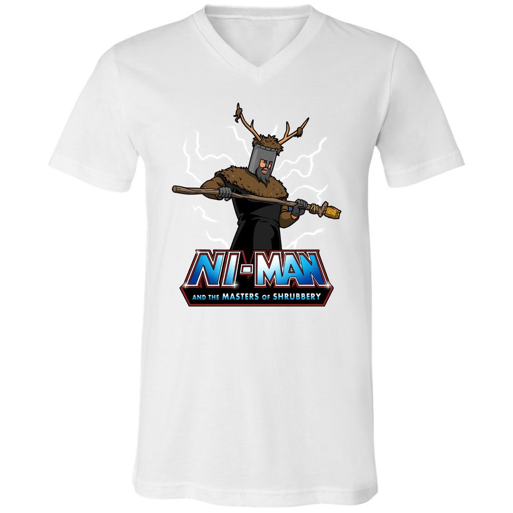 Unisex V-Neck T-Shirt - 64VUDE9F - White - 5