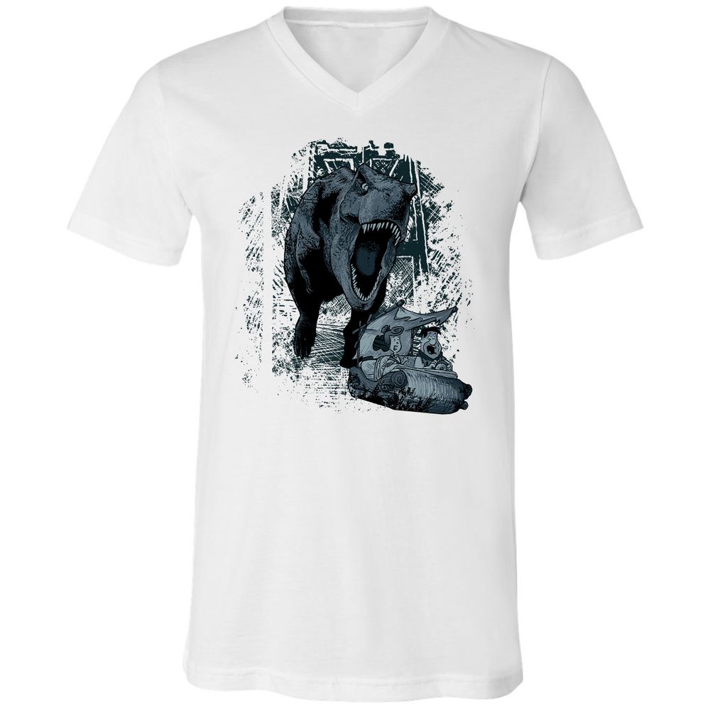 Unisex V-Neck T-Shirt - JED8Y4XD - White - 5