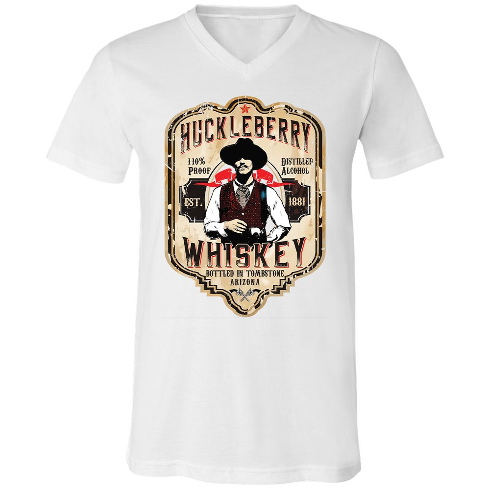 Unisex V-Neck T-Shirt - 2D9RNFH2 - White - 5