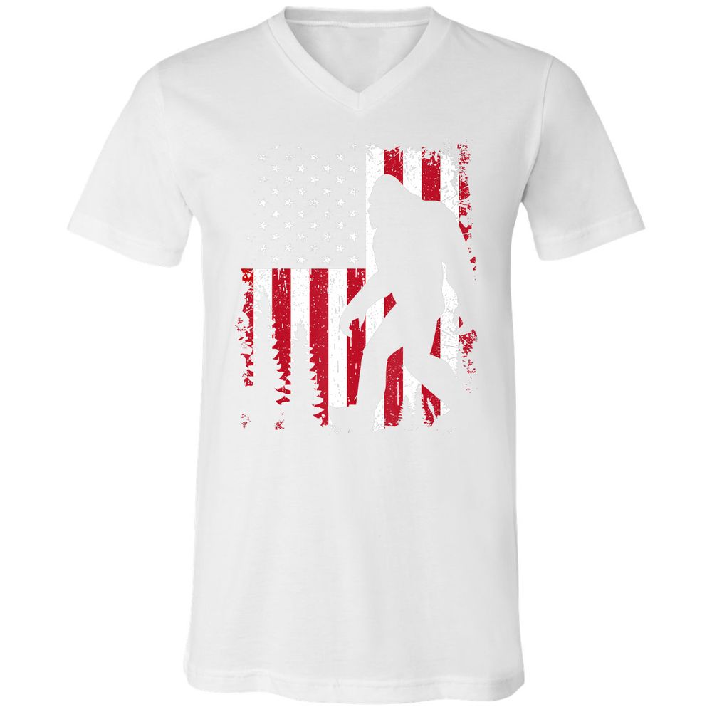 Unisex V-Neck T-Shirt - HEB91A67 - White - 5
