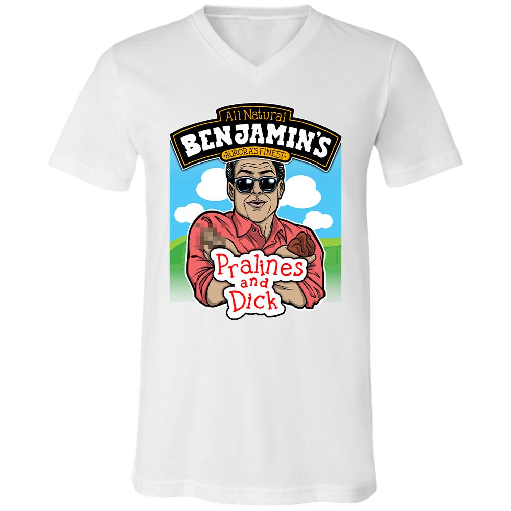Unisex V-Neck T-Shirt - PN6APKQX - White - 5