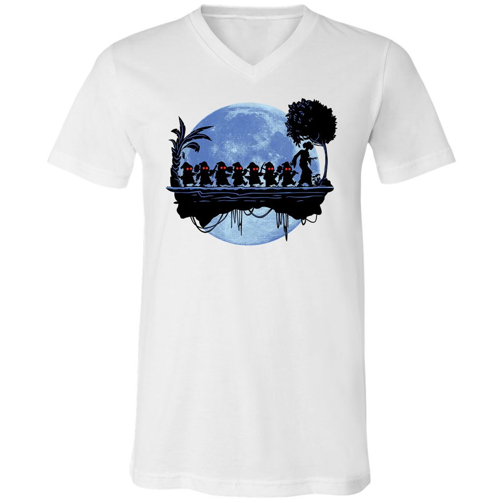 Unisex V-Neck T-Shirt - MAK2UZHS - White - 5