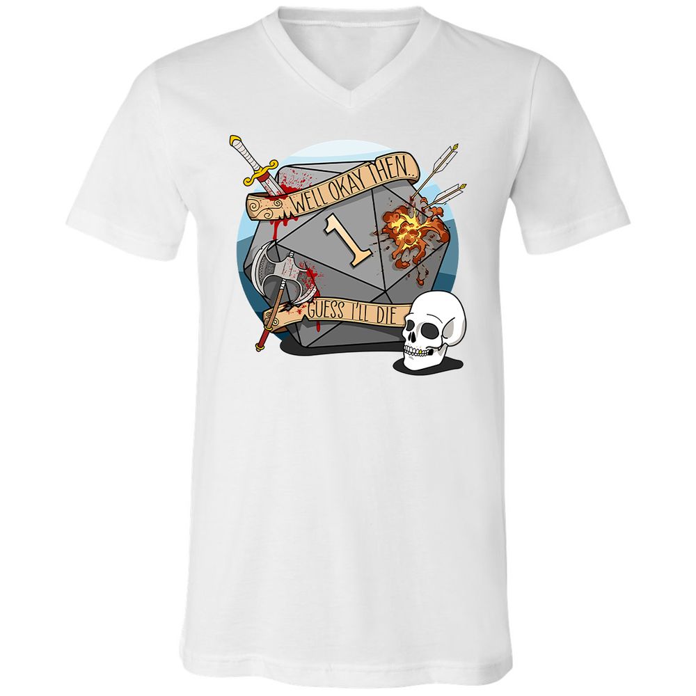 Unisex V-Neck T-Shirt - 2966ZWNB - White - 5