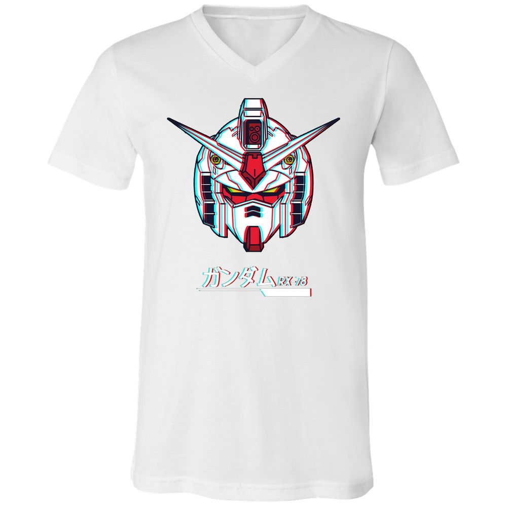 Unisex V-Neck T-Shirt - WQVEUS59 - White - 5