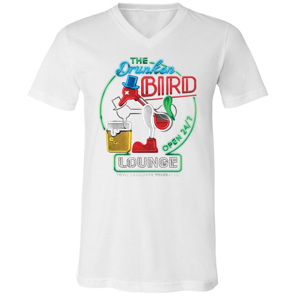 Unisex V-Neck T-Shirt - 7BZXF5NS - White - 5