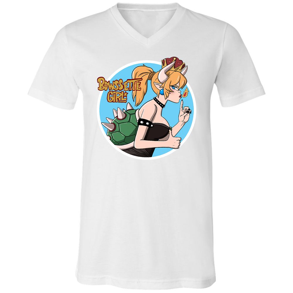 Unisex V-Neck T-Shirt - CZNTBE2B - White - 5
