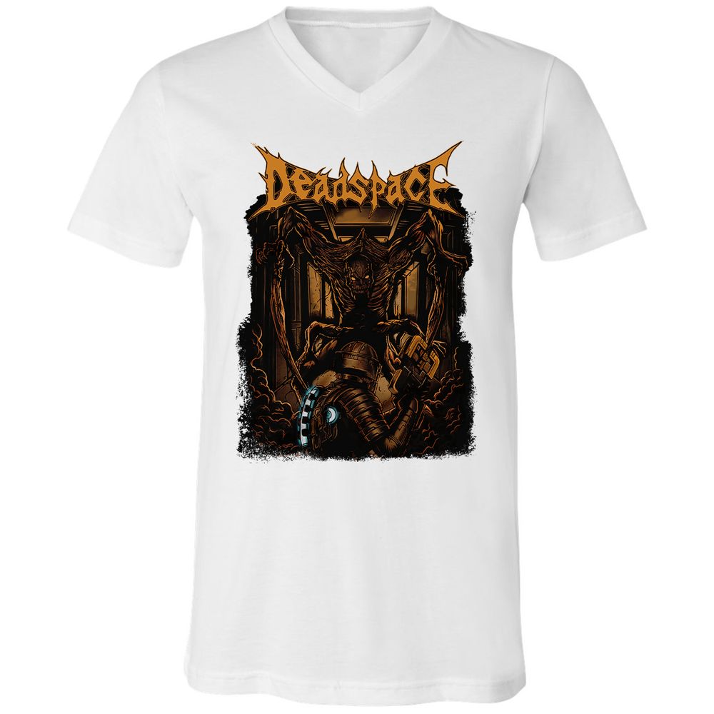 Unisex V-Neck T-Shirt - VZ4WFMSK - White - 5