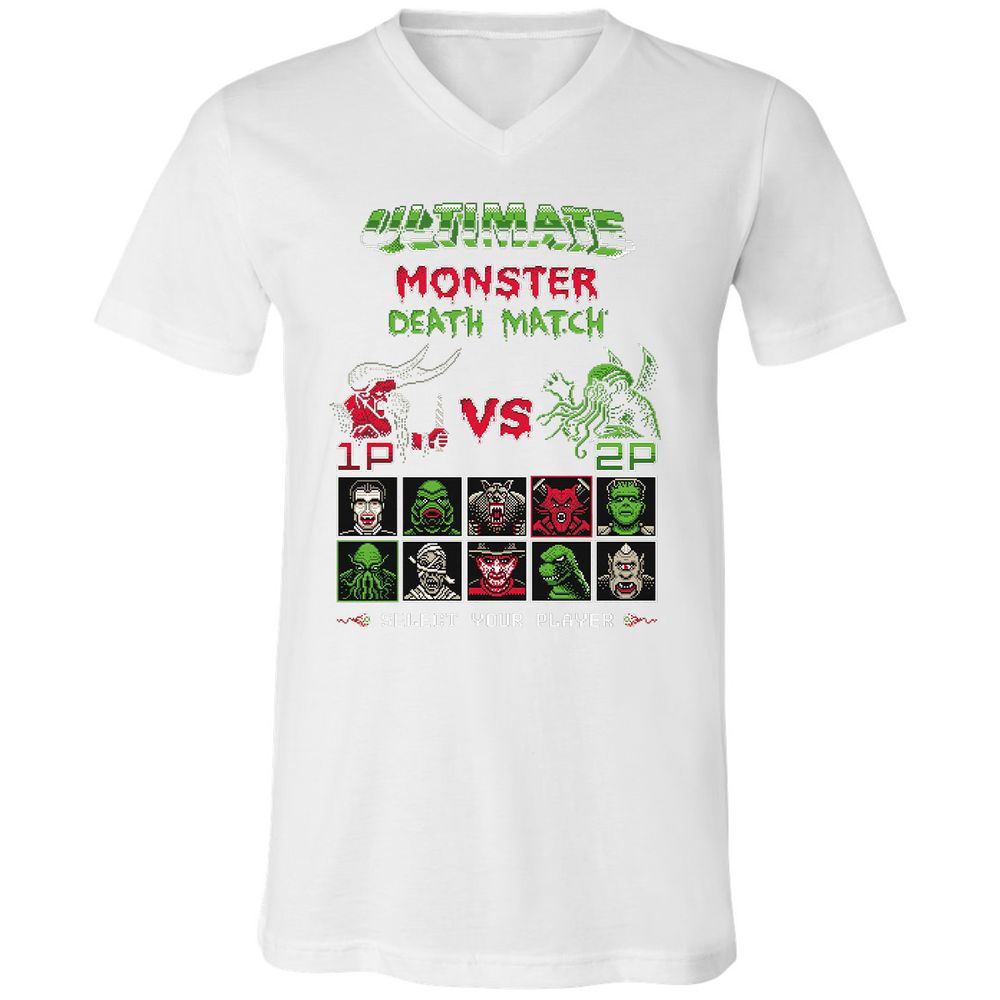 Unisex V-Neck T-Shirt - CETDZB2M - White - 5