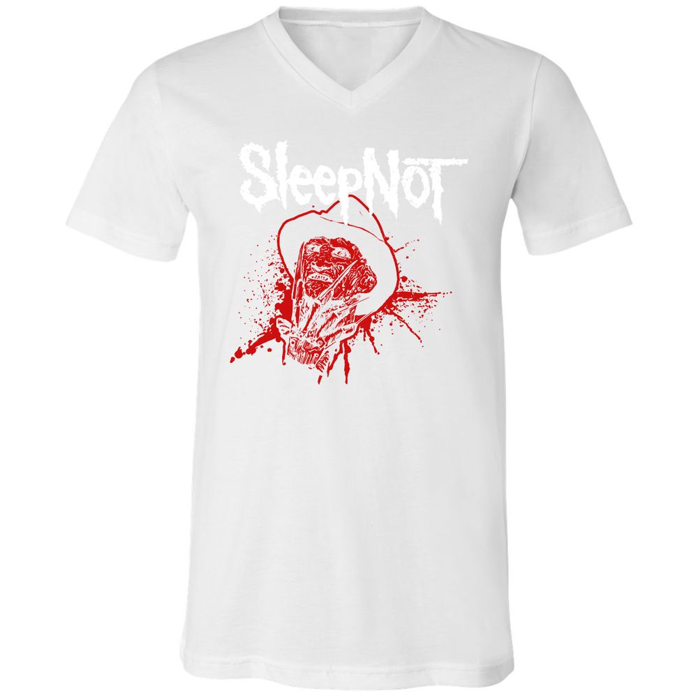 Unisex V-Neck T-Shirt - GKQ3V8GG - White - 5