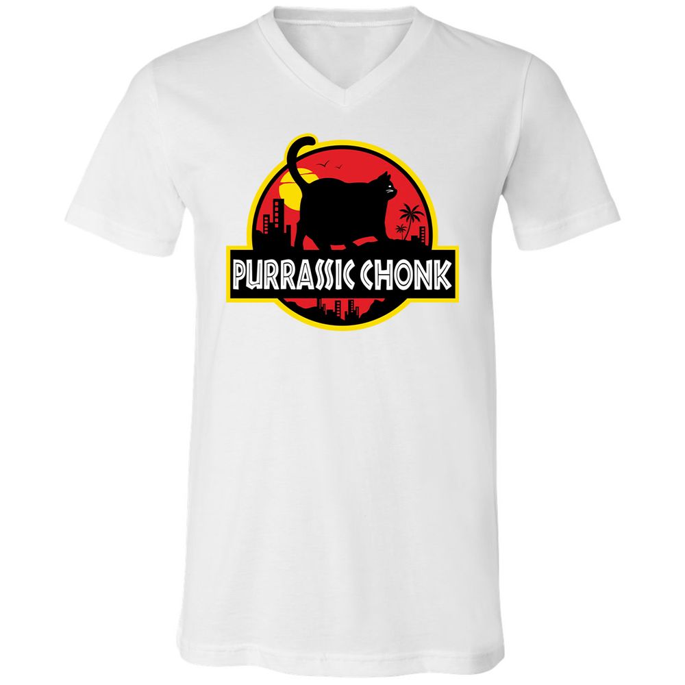 Unisex V-Neck T-Shirt - WR2JKSHG - White - 5