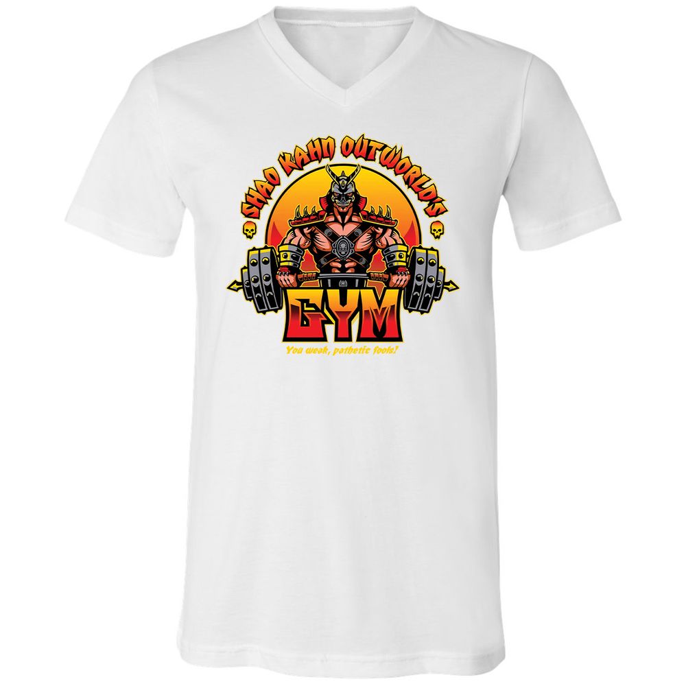 Unisex V-Neck T-Shirt - SYLBZ6LC - White - 5