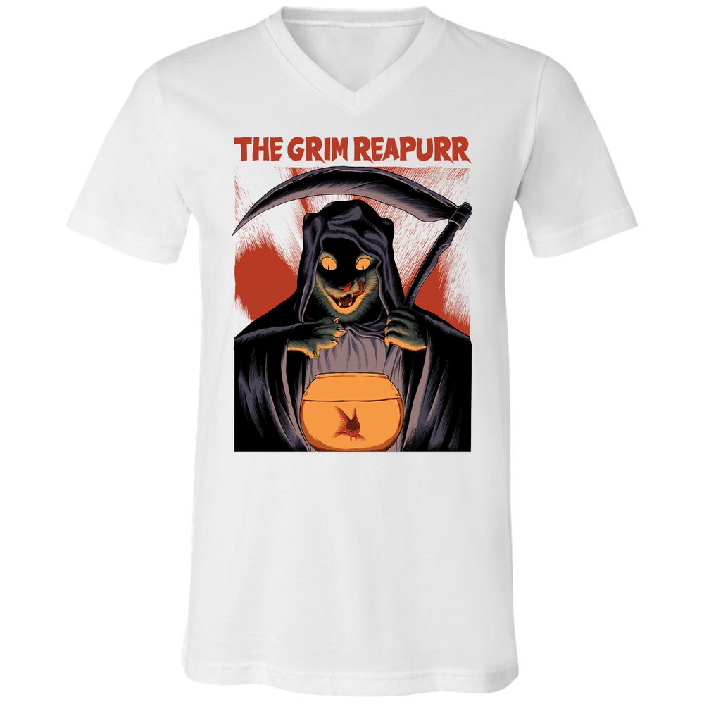 Unisex V-Neck T-Shirt - P2FJHAYT - White - 5