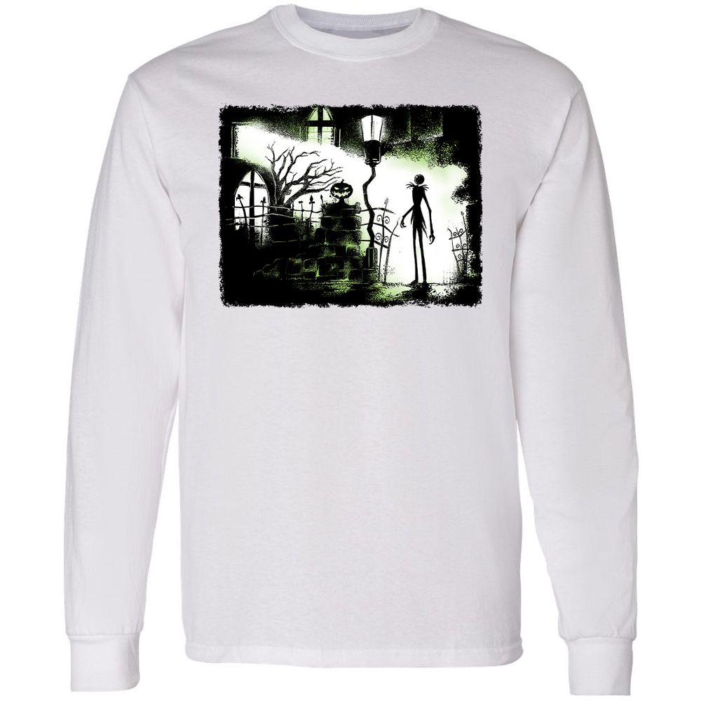 Long Sleeve T-Shirt - Black - White - 5