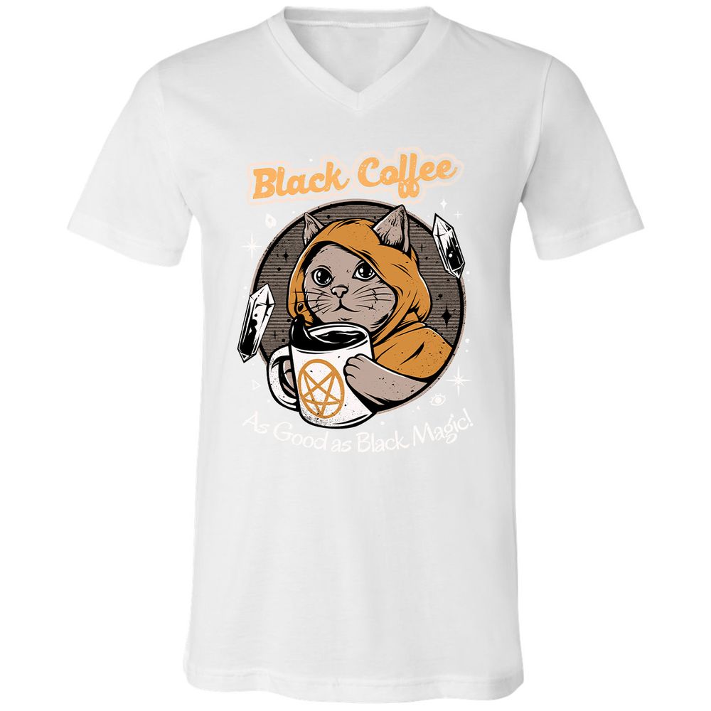 Unisex V-Neck T-Shirt - H9DKH2NL - White - 5