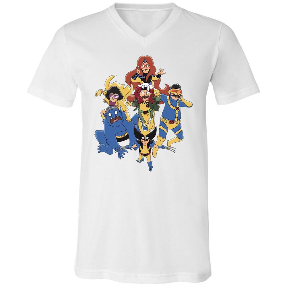 Unisex V-Neck T-Shirt - 7776BKPA - White - 5