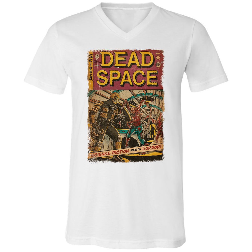 Unisex V-Neck T-Shirt - 7Y1W5J86 - White - 5