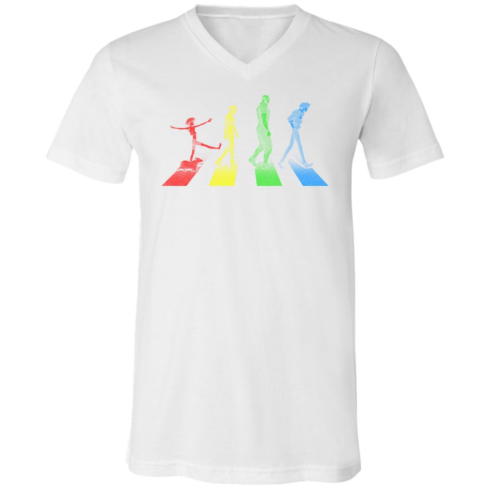 Unisex V-Neck T-Shirt - L473JG4H - White - 5