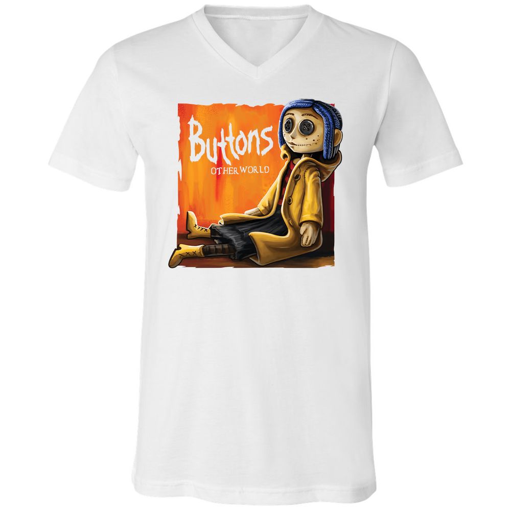 Unisex V-Neck T-Shirt - VULUVM1Y - White - 5