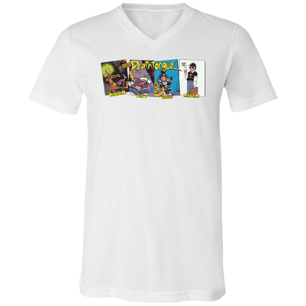 Unisex V-Neck T-Shirt - UXJPEJBW - White - 5