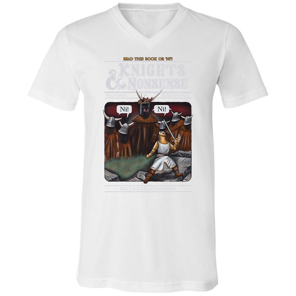 Unisex V-Neck T-Shirt - XCVTKFVU - White - 5