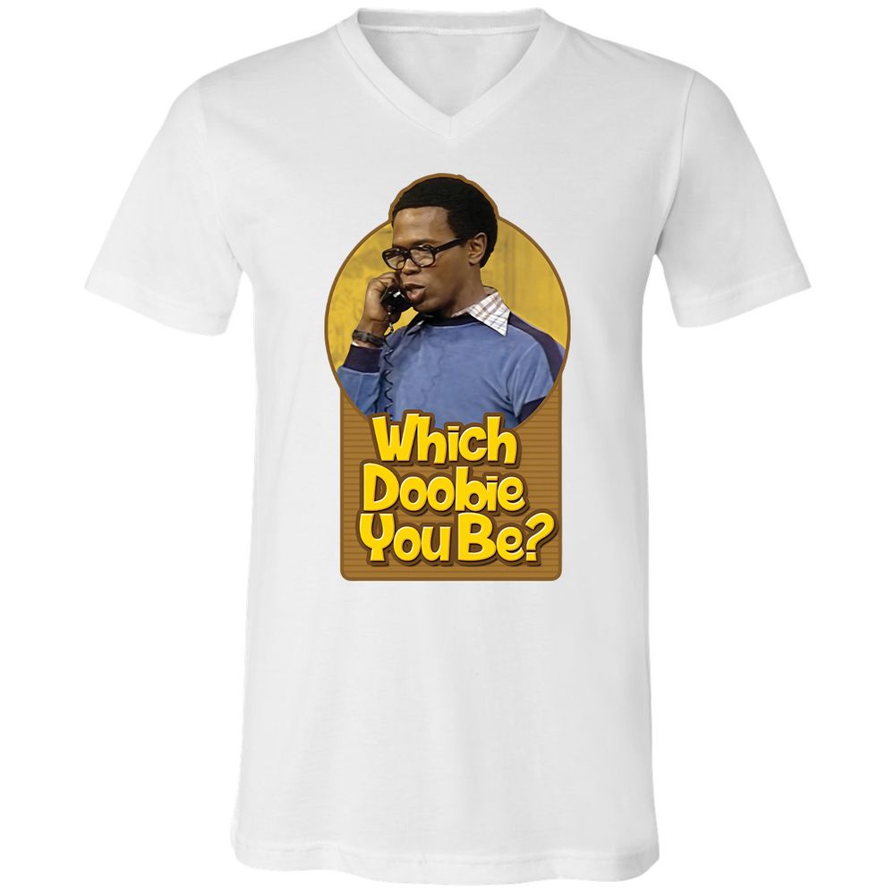Unisex V-Neck T-Shirt - R1SPWKWQ - White - 5
