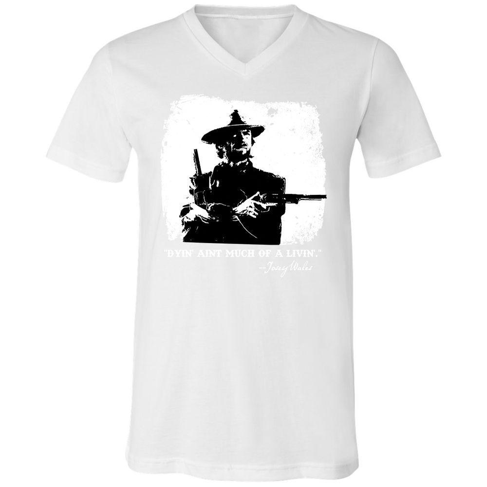 Unisex V-Neck T-Shirt - DACP7D2L - White - 5