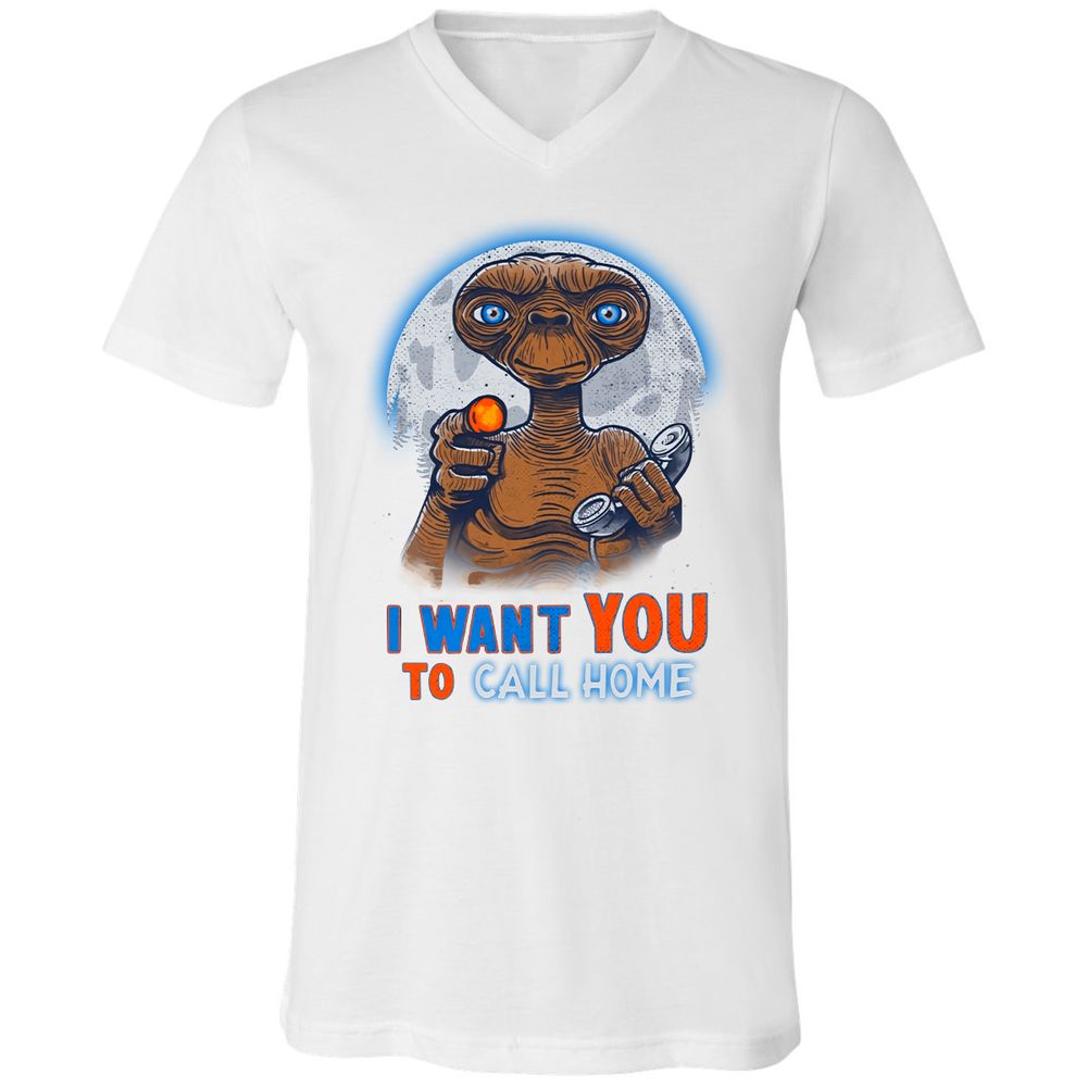Unisex V-Neck T-Shirt - T2XW14X6 - White - 5