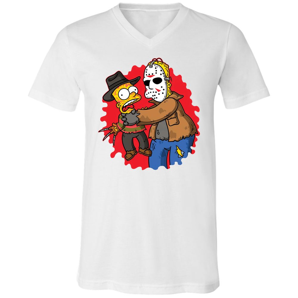 Unisex V-Neck T-Shirt - HCZ94N56 - White - 5