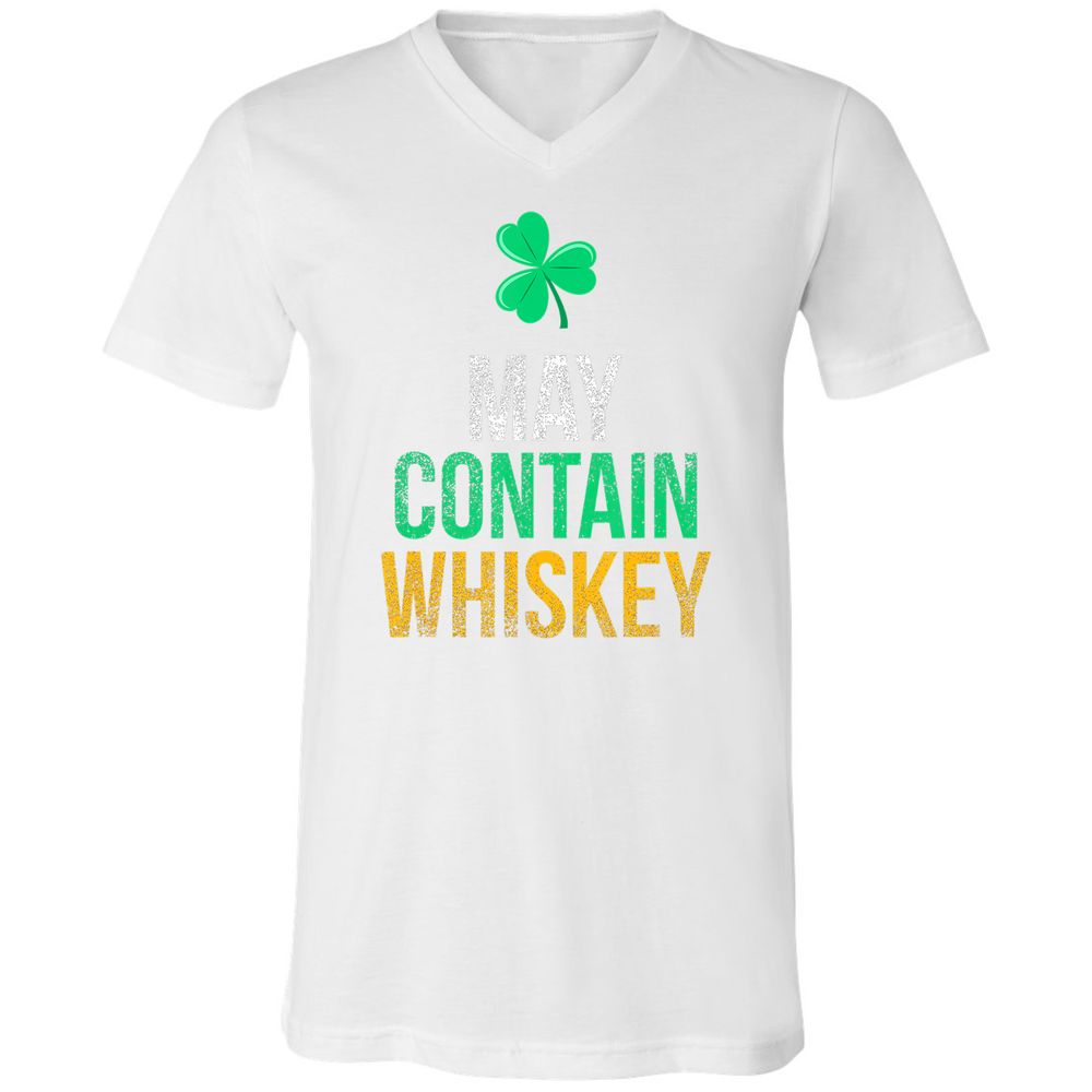 Unisex V-Neck T-Shirt - 44SP497V - White - 5