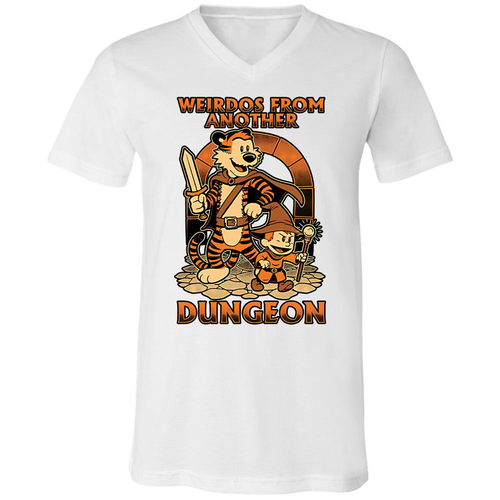 Unisex V-Neck T-Shirt - 4FR2JEGL - White - 5