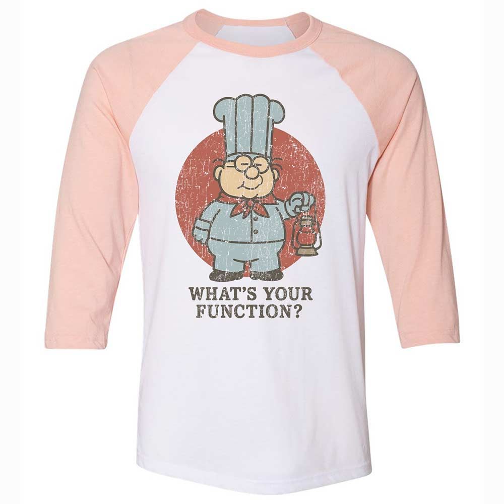 Unisex 3/4 Baseball Tee - ERGVP4WD - White/Heather Peach - 5
