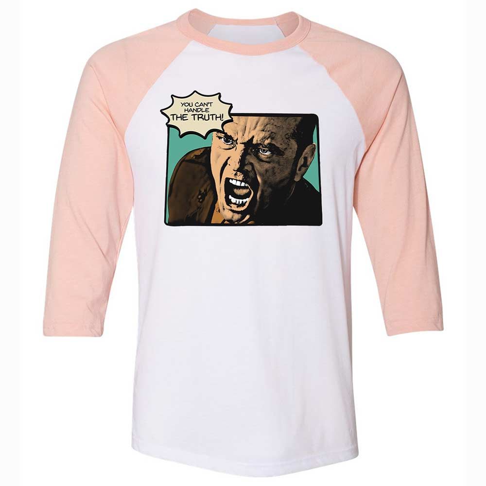 You Can't Handle The Truth - White/Heather Peach - 5