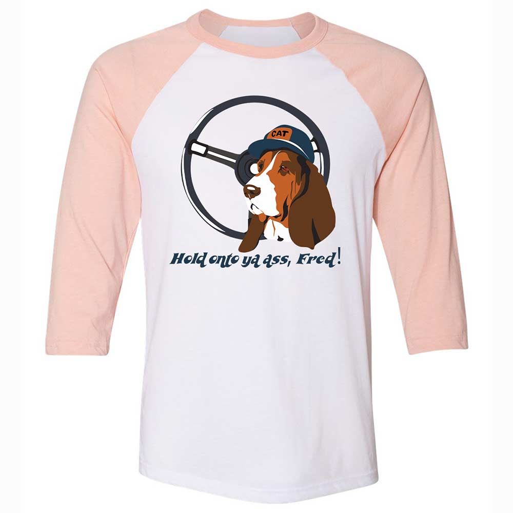 Unisex 3/4 Baseball Tee - AG6P7CGQ - White/Heather Peach - 5
