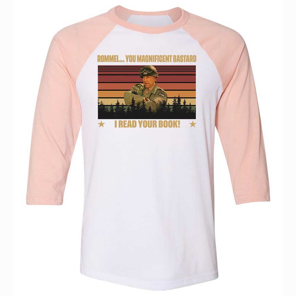 Unisex 3/4 Baseball Tee - DCQU4MKF - White/Heather Peach - 5
