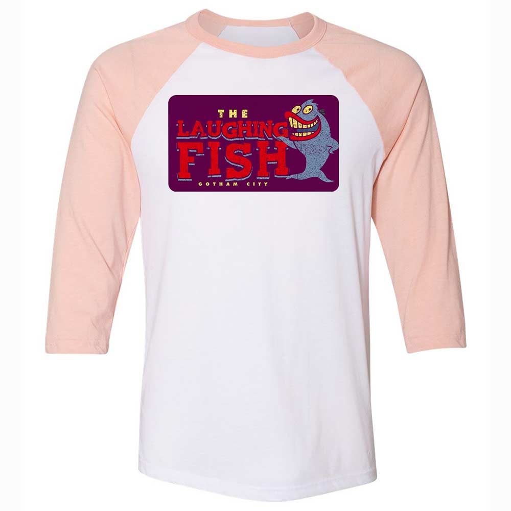 Unisex 3/4 Baseball Tee - CYB1YUKD - White/Heather Peach - 5