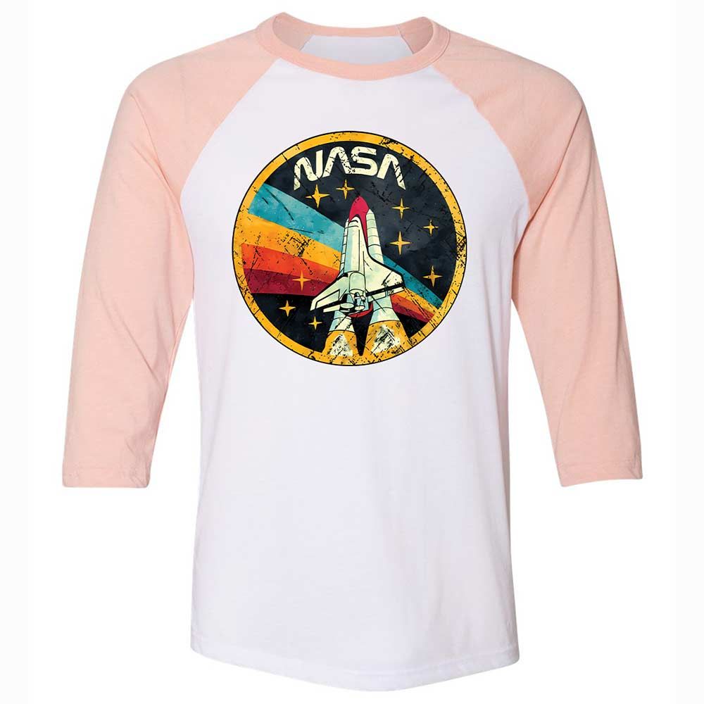 USA Space Agency Vintage Colors - White/Heather Peach - 5