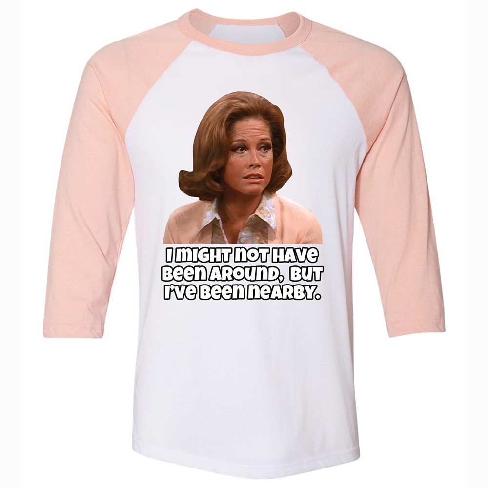 Unisex 3/4 Baseball Tee - GQS2DW5J - White/Heather Peach - 5