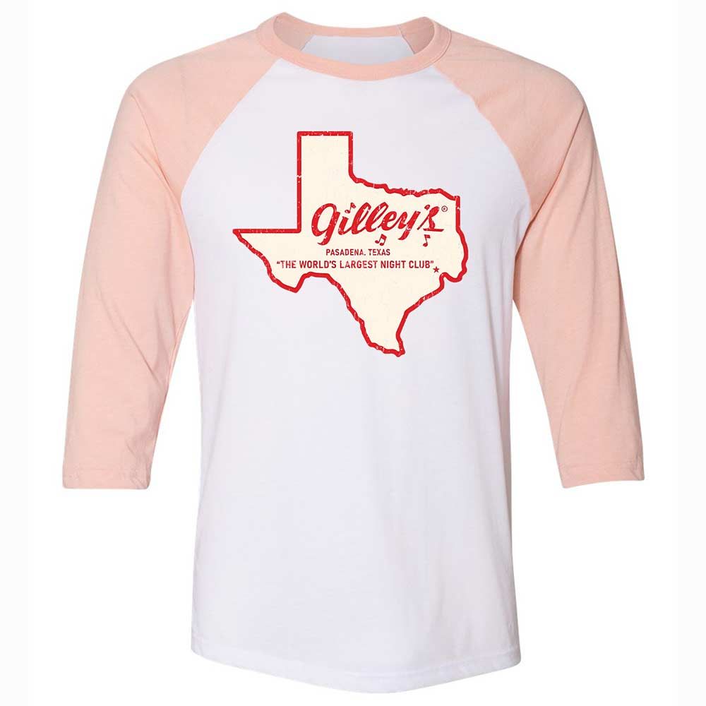 Unisex 3/4 Baseball Tee - VEQVP1M5 - White/Heather Peach - 5